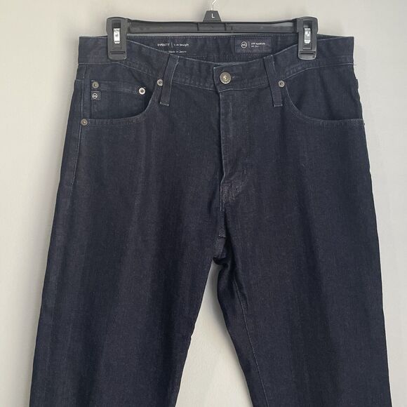 AG Adriano Goldshmied Jeans Mens 31x34 Everett Slim Straight Dark Wash JAPAN - Picture 2 of 14